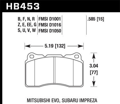 Hawk Performance Ceramic Brake Pads for the GT86/GR86/BRZ W/ Brembo 2017+ (Front) — 2