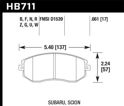 Hawk Performance DTC-70 Brake Pads for the 86 / BRZ 2013+ (Front) — 2