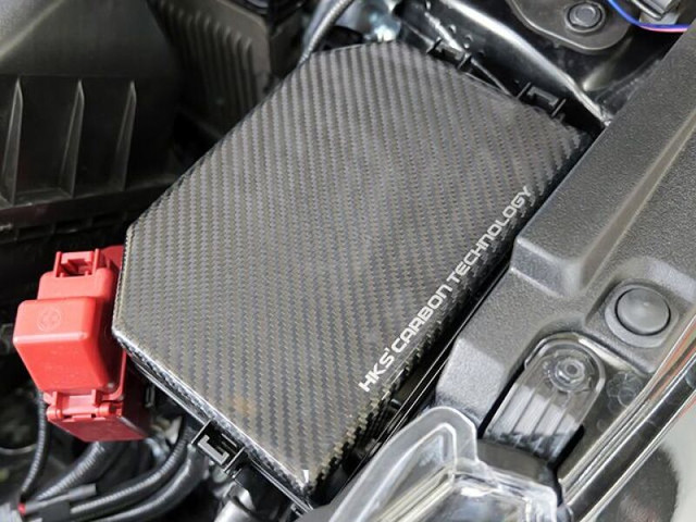 HKS Dry Carbon Fuse Box Cover for the GR Corolla 2023+ — 2