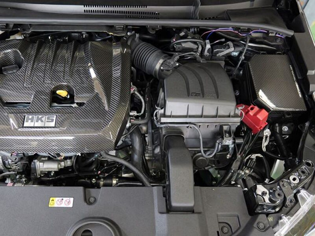 HKS Dry Carbon Fuse Box Cover for the GR Corolla 2023+ — 3