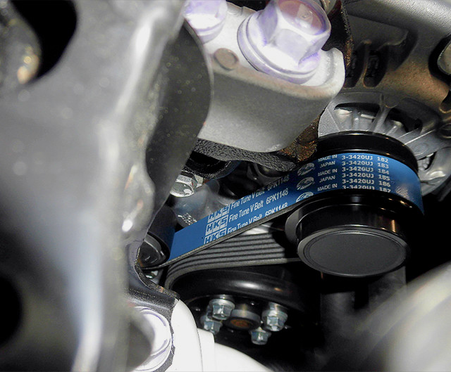 HKS Fine Tune V Belt for the GR Corolla 2023+ — 2