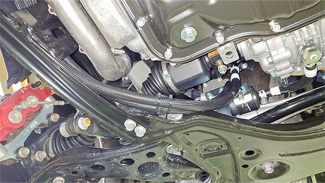 HKS Transfer Case Cooler for the GR Corolla 2023+ — 3