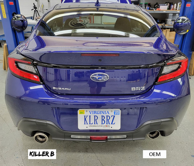 Killer B Motorsport Exhaust Tip Extenders for the GR86 / BRZ 2022+ — 2