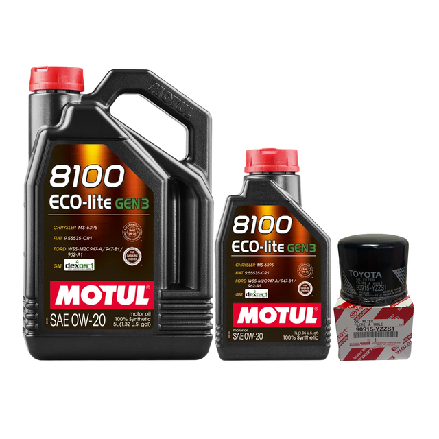 Motul Oil Change Kit w/ 0W-20 Eco-Lite Oil for the GR86/BRZ 2022+