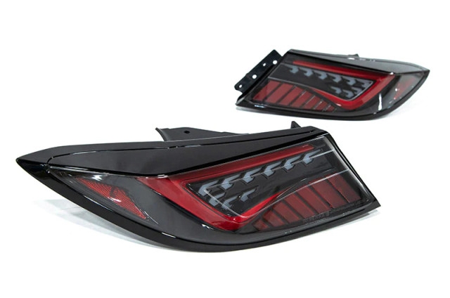 OLM Scythe Style LED Taillights Smoked Lens for the GR86 / BRZ 2022+ — 3