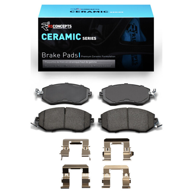 R1 Concepts Base Ceramic Pads & Hardware Kit for the GR86 / BRZ 2022+ (Front)