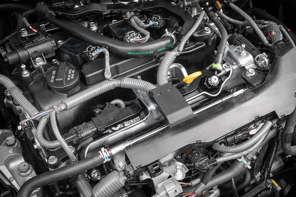 Radium Engineering Fuel Rail for the GR Corolla 2023+ — 2