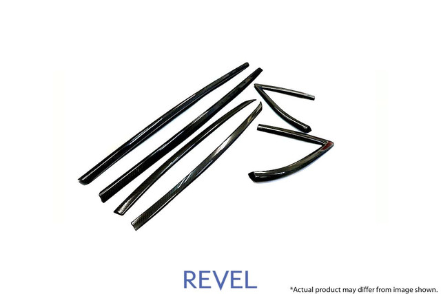 Revel GT Dry Carbon Window Molding Cover Set for the GR Supra 2020+