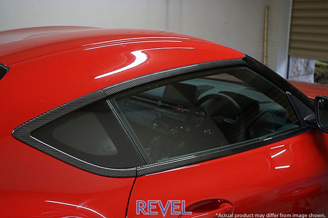 Revel GT Dry Carbon Window Molding Cover Set for the GR Supra 2020+ — 2