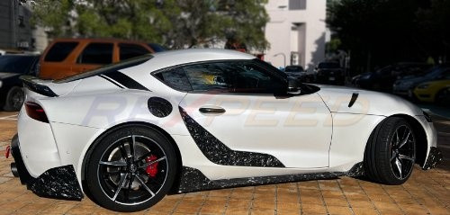 Rexpeed Carbon Fiber C-Pillar Decal for the GR Supra 2020+