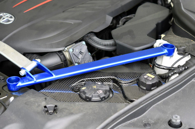 Rexpeed Carbon Fiber Coolant Cover for the GR Supra 2020+ — 3