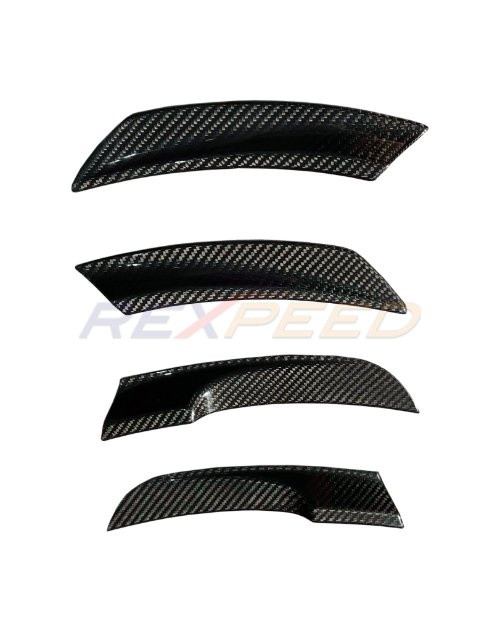 Rexpeed Carbon Fiber Rear Wheel Fender Covers for the GR86 / BRZ 2022+