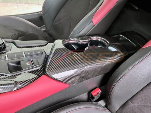 Rexpeed Dry Carbon Armrest Cover for the GR Supra 2020+ — 2