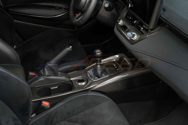 Rexpeed Dry Carbon Console Panel Cover for the GR Corolla 2023+ — 2