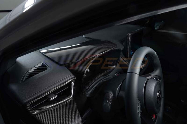 Rexpeed Dry Carbon Dashboard Frame Cover for the GR Corolla 2023+ — 2