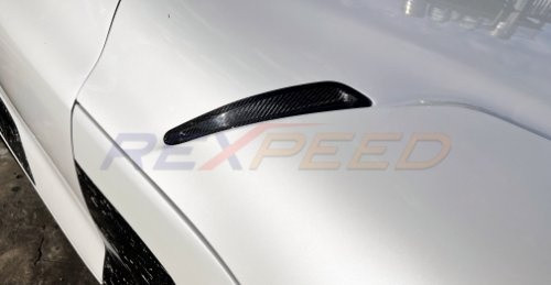 Rexpeed Dry Carbon Hood Vent Covers for the GR Supra 2020+ — 2