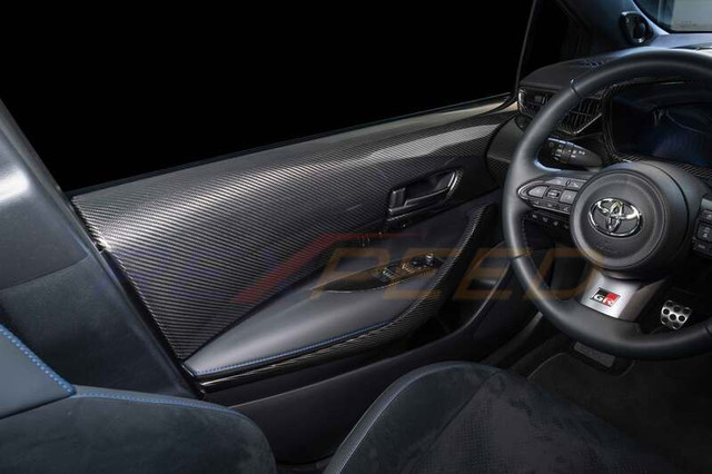 Rexpeed Dry Carbon Interior Front Door Panel Covers (Set of 4) for the GR Corolla 2023+ — 3