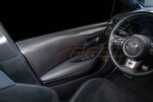 Rexpeed Dry Carbon Interior Front Door Trim Covers (Set of 2) for the GR Corolla 2023+ — 2