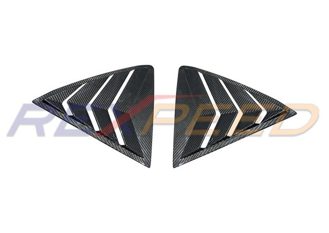 Rexpeed Dry Carbon Rear Window Louver Shutter Covers (Set of 2) for the GR Corolla 2023+