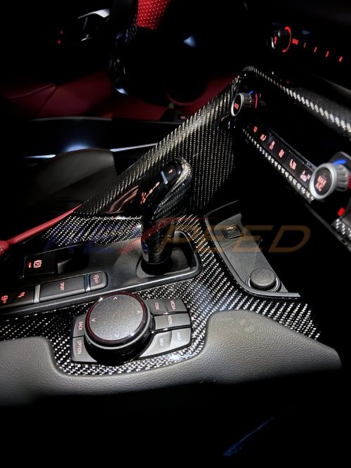 Rexpeed Dry Carbon Shift Knob Cover for the GR Supra 2020+ — 2