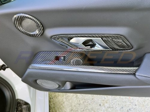 Rexpeed Dry Carbon Window Switch Panel Cover for the GR Supra 2020+ — 3