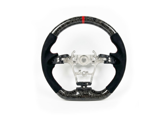 Rexpeed Forged Carbon Fiber Suede Steering Wheel for the GR Corolla 2023+