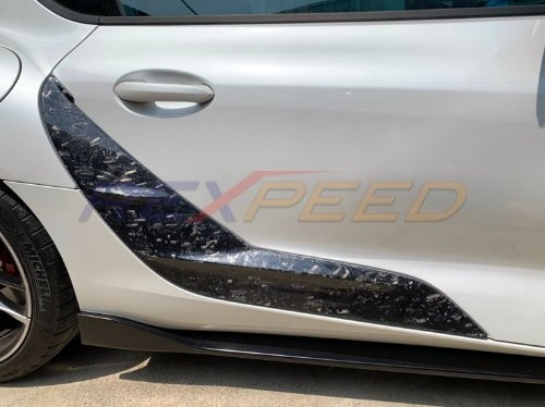 Rexpeed V1 Carbon Fiber Side Door Garnish for the GR Supra 2020+ — 2