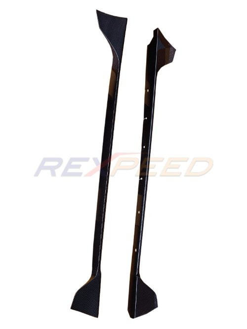 Rexpeed V1 Carbon Fiber Side Skirts Extensions for the GR Supra 2020+ — 2