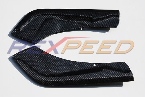 Rexpeed V2 Carbon Fiber Rear Bumper Side Spats for the GR Supra 2020+ — 2