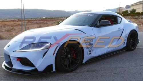 Rexpeed V2 Carbon Fiber Splitter + Side Skirt Extensions + Rear Bumper Side Spats for the GR Supra 2020+