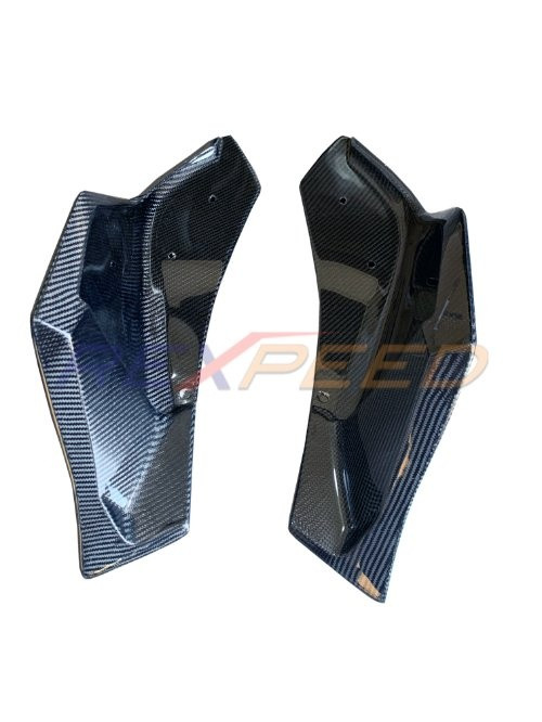 Rexpeed V3 Carbon Fiber Rear Bumper Side Spats for the GR Supra 2020+ — 2