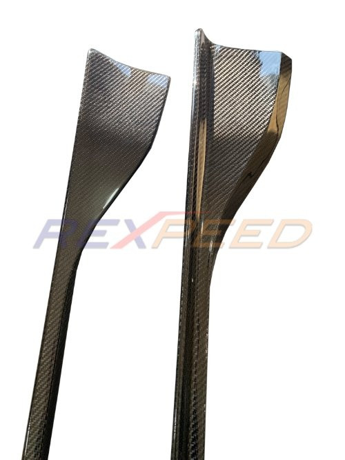 Rexpeed V3 Carbon Fiber Side Skirt Extension for the GR Supra 2020+