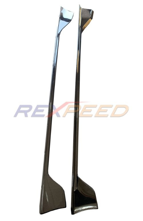 Rexpeed V3 Carbon Fiber Side Skirt Extension for the GR Supra 2020+ — 2