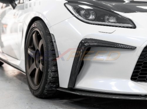 Rexpeed V4 Carbon Fiber Front Bumper Side Garnish for the GR86 2022+