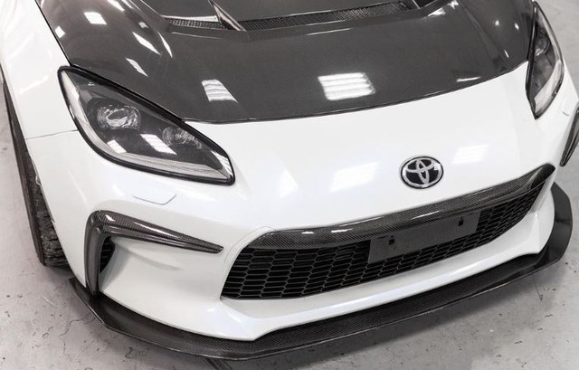Rexpeed V4 Carbon Fiber Front License Plate + Front Nose Extension for the GR86 2022+ — 3