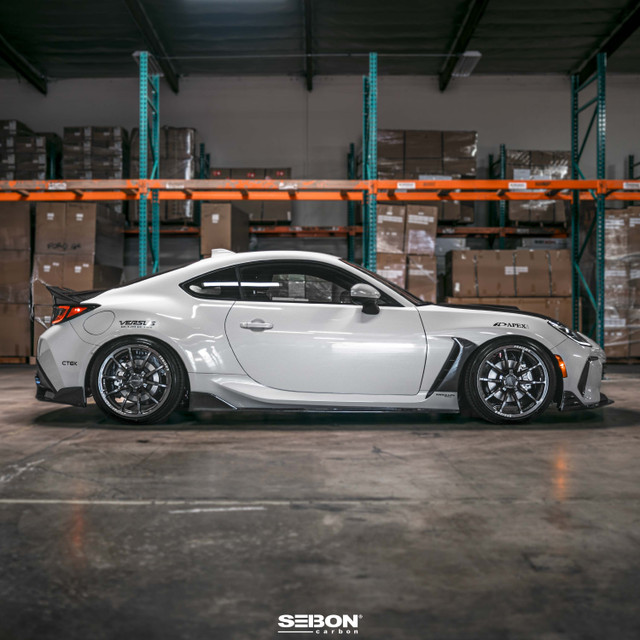 Seibon Carbon Fiber Fender Trim for the GR86 / BRZ 2022+ — 2