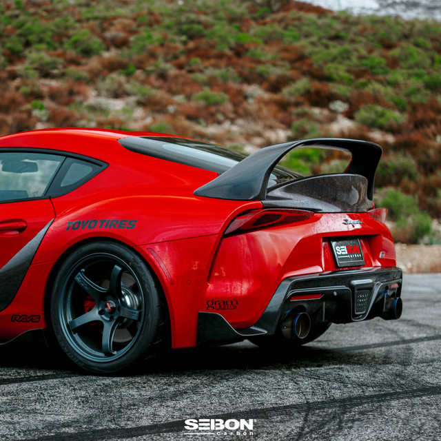 Seibon Carbon Fiber Rear Diffuser for the GR Supra 2020+ — 2