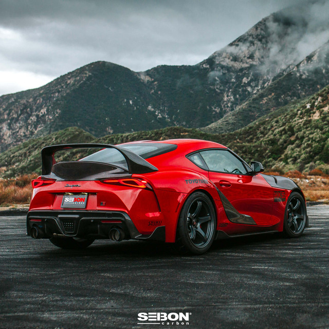Seibon MB-Style Carbon Fiber Rear Spoiler for the GR Supra 2020+ — 3