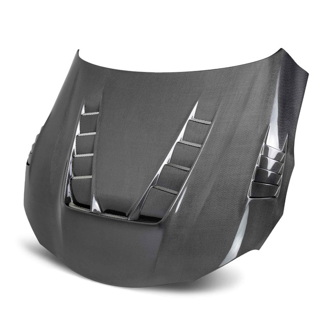 Seibon TV-Style Double Sided Carbon Fiber Hood for the GR Supra 2020+