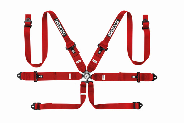 Sparco 6-Point 3"/2" Steel Racing Belts — 3