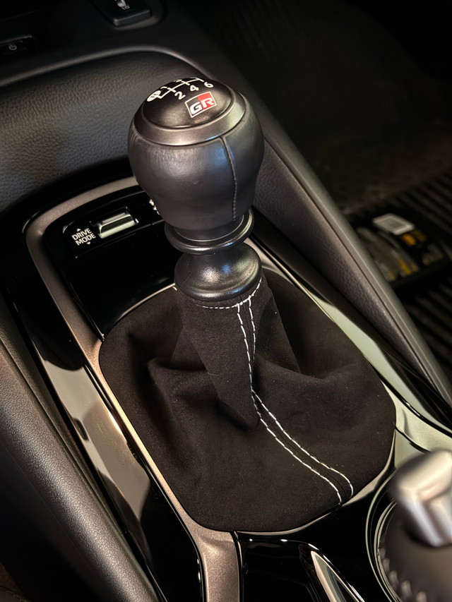 SXTH Element Alcantara Shift Boot for the GR Corolla 2023+