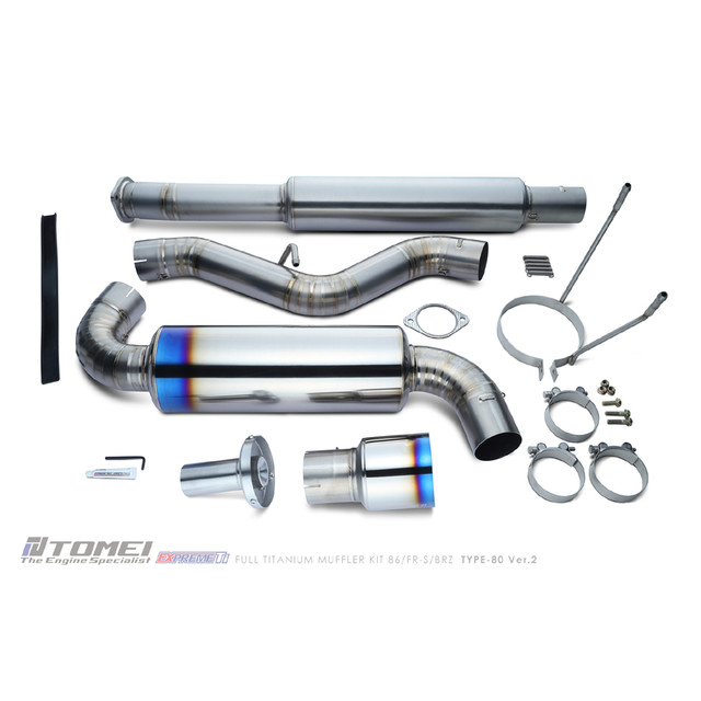 TOMEI FULL TITANIUM MUFFLER EXPREME Ti for the GR86/86/FR-S/BRZ SINGLE TYPE-80 - Ver.2