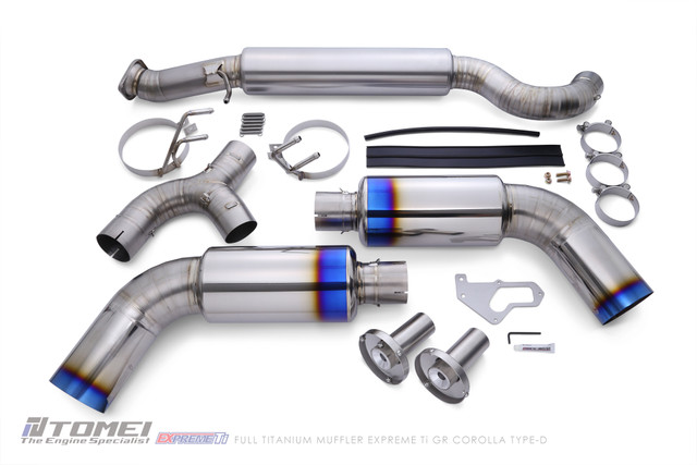TOMEI FULL TITANIUM MUFFLER EXPREME Ti TYPE-D (DUAL) for the GR Corolla 2023+