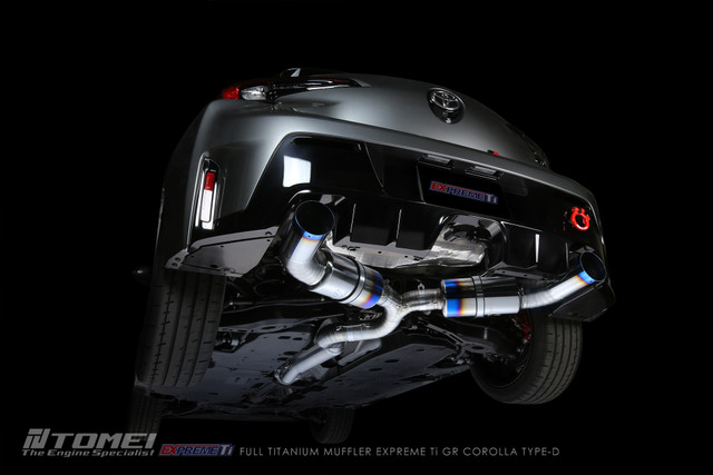 TOMEI FULL TITANIUM MUFFLER EXPREME Ti TYPE-D (DUAL) for the GR Corolla 2023+ — 3