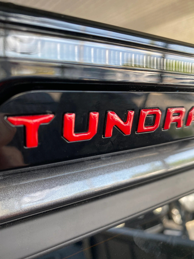 Tufskinz 3RD Brakelight Letter Inserts for the Tundra 2022-2026 — 2