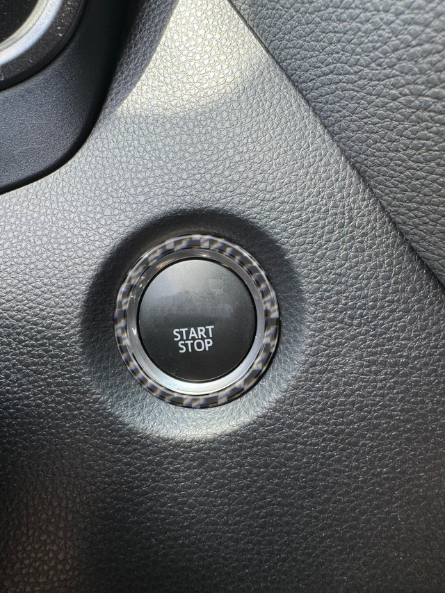 Tufskinz Push-To-Start Button Accent Trim for the GR Corolla 2023-2025 — 2