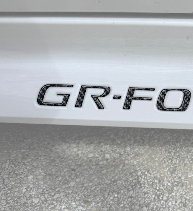 Tufskinz Rocker Panel Letter Inserts for the GR Corolla 2023-2025