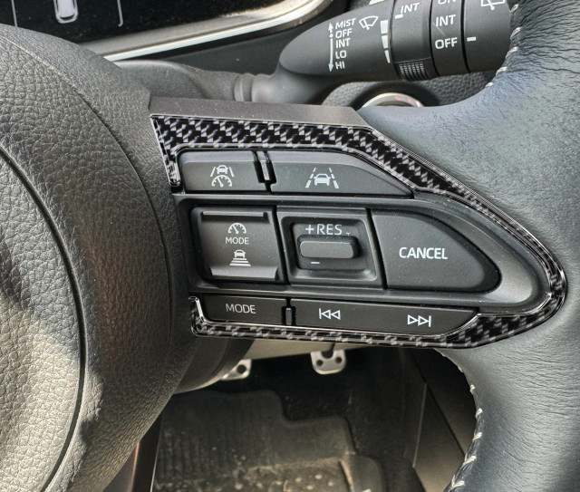 Tufskinz Steering Wheel Controls Accent Trim for the GR Corolla 2023-2024