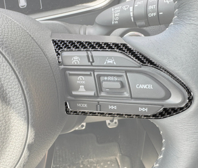Tufskinz Steering Wheel Controls Accent Trim for the GR Corolla 2023-2024 — 2