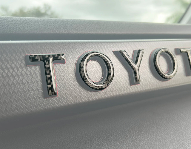 Tufskinz TRD Pro Glovebox Letter Overlays for the Tundra 2022+ — 2